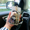 oly-361dbbbc0a8c67622770226809759ad6 Wholesale Personalized style lace skirt bear car keychain exquisite crystal bracelet bag pendant creative key chain