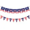 Wholesale American Independence Day Party Decoration Triangle Flag Custom Banner Decoration Festive Atmosphere Party Supplies