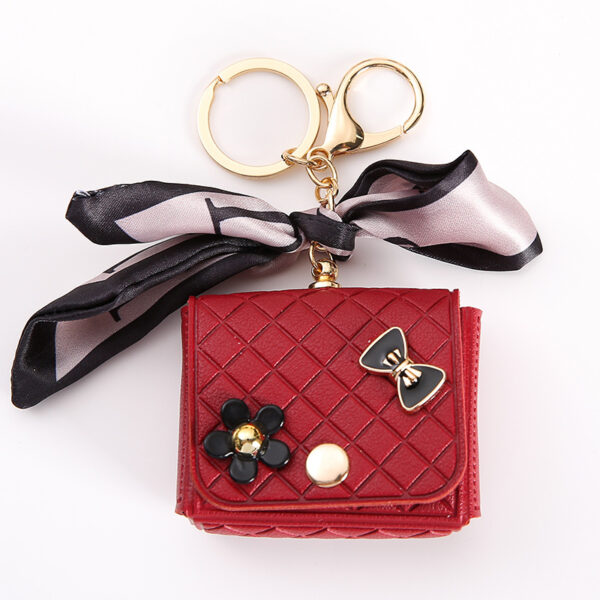 Wholesale Reduced Silk Scarf Bluetooth Headset Bag Leather Chanel Coin Purse Mini Keychain Small Bag Pendant