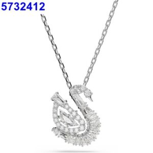 New smart white swan necklace