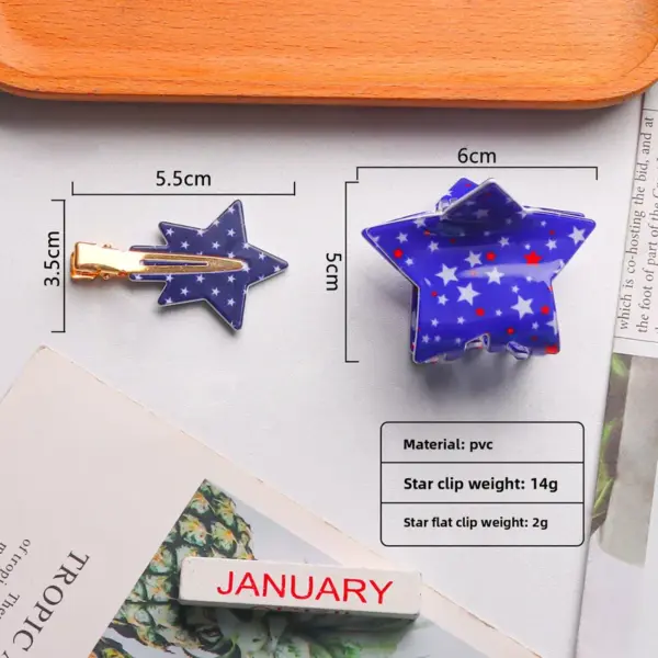 oly-367de4a7258f01f01692fbefb3816f4f Wholesale Acrylic Hair Clip Letter Star Gold Powder Solid Color Bamboo Sky Women's Hair Accessory