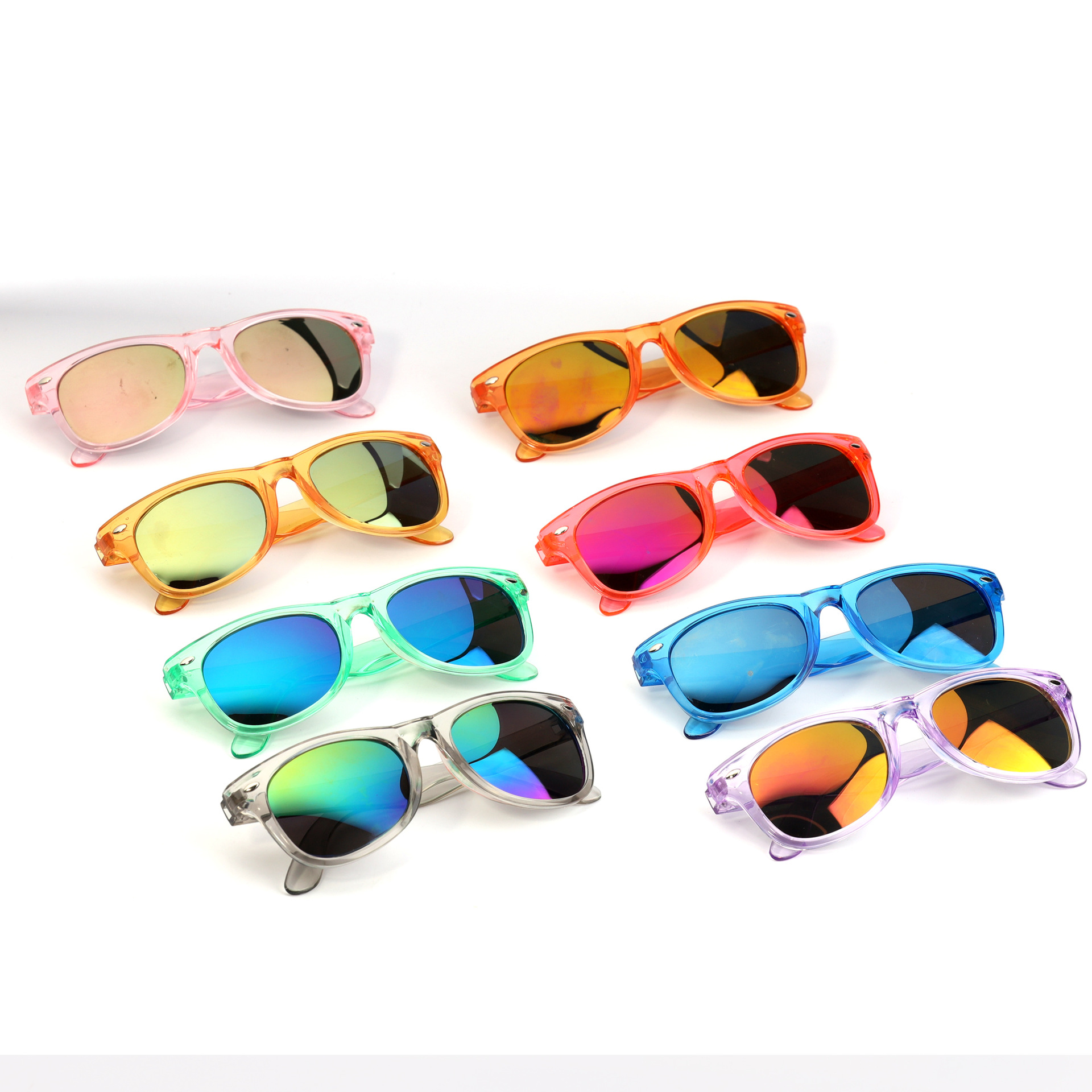 Wholesale Children's Sunglasses Fashion Trend European and American Anti-ultraviolet Sunglasses Boys and Girls Colorful Glamour Film Frame Glasses