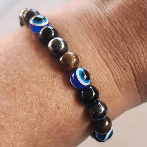 oly-36ab0ded95052e3e70c02b07c5b08689 Wholesale tiger eye stone beaded devil's eye bracelet men and women personality black agate bracelet gift jewelry