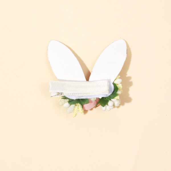 oly-36c7ec06435ce5236b7e73e371724676 Wholesale children's headdress baby solid color flower rabbit ears hairpin girls cute side clip