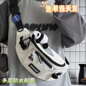 Wholesale Waterproof Chest Bag Women's Japanese-style Harajuku Workwear Sports Crossbody Bag Trendy Brand Large Capacity All-match Student Riding Waist Bag