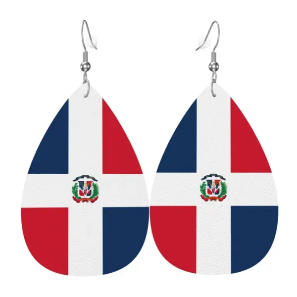 Wholesale Ethnic Style Heart Shape Acrylic Earrings With 925 Sterling Silver Posts, Unisex Design