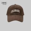 oly-3700834f4e6be2ea661f6005062dd6f3 Wholesale Hat Spring and Summer Letter Cotton Duck Tongue Hat All-match Women's Retro Embroidered Soft Top Shown Face Small Sunshade Baseball
