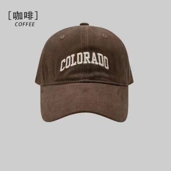 oly-3700834f4e6be2ea661f6005062dd6f3 Wholesale Hat Spring and Summer Letter Cotton Duck Tongue Hat All-match Women's Retro Embroidered Soft Top Shown Face Small Sunshade Baseball