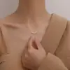 Wholesale Women'S 304 Stainless Steel PVD Coated 18K Gold Plated Inlaid Ball Artificial Pearls Pendant Necklace Imitation Pearl Jewelry