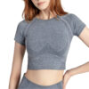 oly-370b623fdbfb59787aeb0bf26a591f10 Wholesale Popular Seamless Yoga Clothing Set, Short-Sleeved Jacquard Sports Fitness Clothing, Quick-Drying, Comfortable for Women