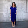 oly-3713f820b81b671ef0dc026af1e3ffea Wholesale Long Dress Summer V-Neck Pocket Split Dress