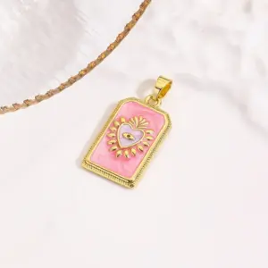 Pink Love Heart / 1 Strand/Package