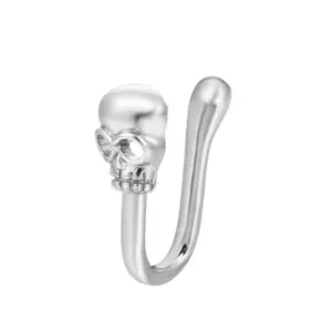 13 Antique Silver Skull 8781