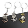 oly-373d5d1c767cc1f0bf0dc068d66acbb3 Wholesale direct supply personalized retro pirate ship keychain anchor will turn keychain pendant ornaments