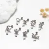 Wholesale 1 Piece Ear Cartilage Rings & Studs Vintage Style French Style Simple Style Star Moon Butterfly 316L Stainless Steel Copper Waterproof Non Tarnish Surgical Steel Zircon