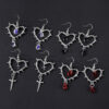 oly-376298de4bf1973a51557dfaefa27f00 Wholesale Personalized Thorns Love Earrings Women’s Earrings Punk Gothic Vintage Cross Drop Earrings