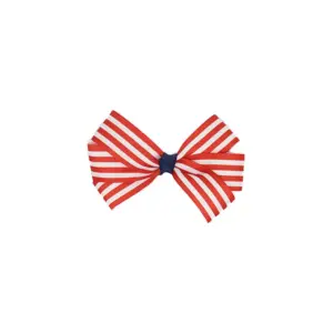 Red Striped Hair Clip