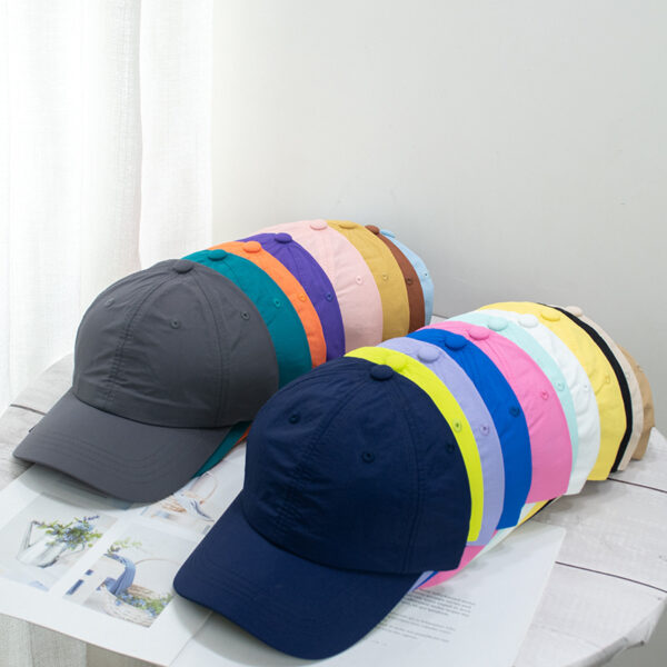 oly-377293fb3aab2a29fa4f1b06a3b52bb6 Wholesale Thin Baseball Cap Women's Soft Top Washable Quick-drying Cloth Cap Fresh Style Cap Men's Face Showing Small Sunscreen Sunshade Hat for Summer