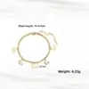 Wholesale Butterfly Waterproof Non Tarnish Cuban Chain Link Bracelet For Women In Titanium Steel With Electroplated Gold Plating
