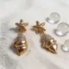 oly-377aa41cb4249e3451f89624e0fd70c4 Wholesale Bohemian Asymmetrical Geometric Stud Earrings For Women In Gold With Rhinestone Inlay, Zinc Alloy Material