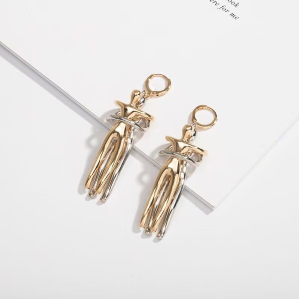 Wholesale Little People Pendant Valentine's Day Gift Creative Love Earrings Hug Kiss Ear Buckle