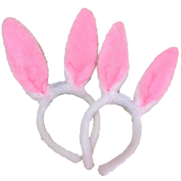 oly-378b7c58c6efdceda87f864222b5b8dc Wholesale Upgraded Easter Pink Plush Rabbit Ears Luminous Hair Band Children's Holiday Show Stall Toys