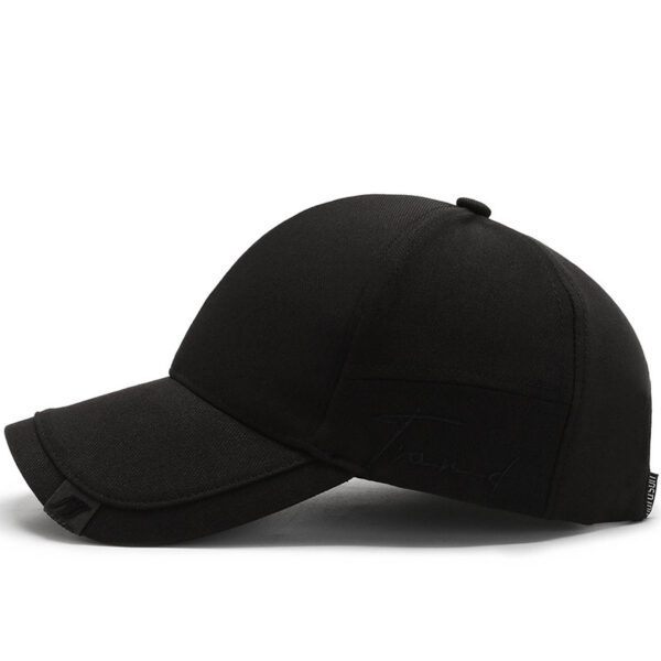 oly-378ddbf8ca9f6c81f1c8b71d340d617b Wholesale Hat Men's Trendy Sunshade Cap Korean Style Men's Sun Hat Black ins Trendy Simple Casual All-match Baseball Cap