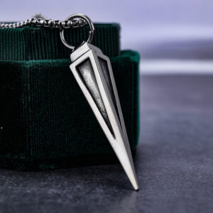 oly-37ac2641d8307cc318149a08959eaebd Wholesale retro trend triangular cone shape stainless steel pendant