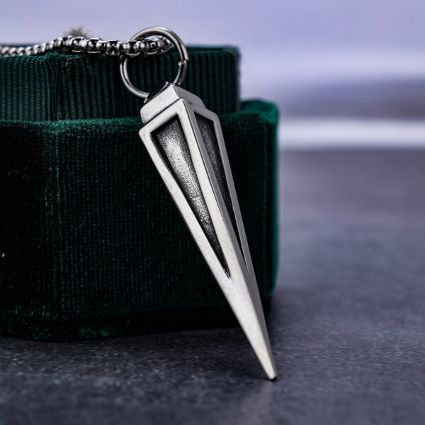 oly-37ac2641d8307cc318149a08959eaebd Wholesale retro trend triangular cone shape stainless steel pendant