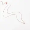 Wholesale Jewelry Round 304 Stainless Steel Artificial Rhinestones 18K Gold Plated PVD Coated Plating Inlay Necklace