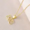 Wholesale Heart Shape Pendant Necklace For Women In Copper With 18K Gold Plated Claw Setting, Zircon, Cable Chain