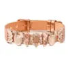 Wholesale 201 Stainless Steel Heart Shape Simple Style Bracelets
