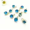 oly-37f196ca125ce0e159cec323bf33c4c9 Wholesale 18K Gold Plated Copper Color Retention Zircon Round Birthstone Pendant DIY Jewelry Geometric Water Plated Imitation Gold