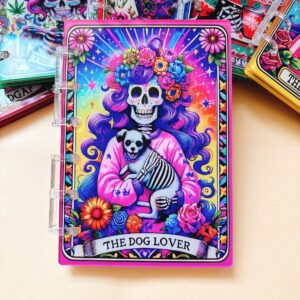A755-tarot notebook-dog (with inner pages and buckles)