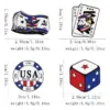 Wholesale Dice Pin Made Of Alloy Featuring Electroplated Craftsmanship, Perfect For Independence Day