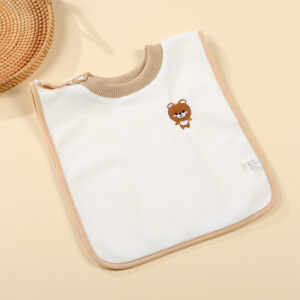 Curry bear / Coral fleece wash towel