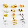 oly-3867fa0e10f48bf884dc761b0835b37b Wholesale Snake Running Ring Rolling Snake Love Winding This Year Zodiac Twisted Snake Handstring Bead Jewelry Pendant Accessories