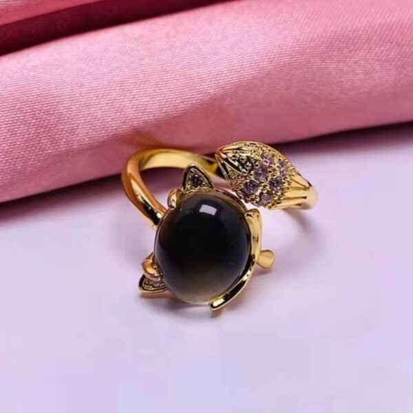 Wholesale Temperature-Sensitive Color-Changing Fox Ring for Women  Simple Elegant a Must-Have for Friends on Valentine's Day