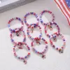 Wholesale Retro Star Heart Shape Apple Alloy Soft Clay Beaded Chain Beaded Bracelets Wholesale