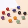 Wholesale JD Jewelry Natural Crystal Jade Lucky Bean Geometric Pattern Natural Stone Earrings For Women Fashionable Elegant Autumn Winter High-end Earrings