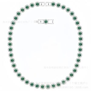 Green Crystal Roman Necklace