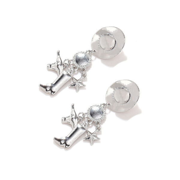 oly-38ca8f5c5634772ddb8de012f20bcd28 Wholesale Creative Long Cowboy Hat Bullhead Boots Pendant Earrings Distinctive Western Style Cowboy Boots Earrings Women's