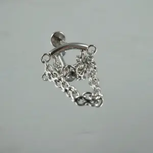 Steel Color Double Chain / Rod Thickness * Rod Length 1.2x8mm