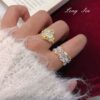 Wholesale Copper vintage lace skirt trim bracelet ring necklace flower lace bracelet necklace