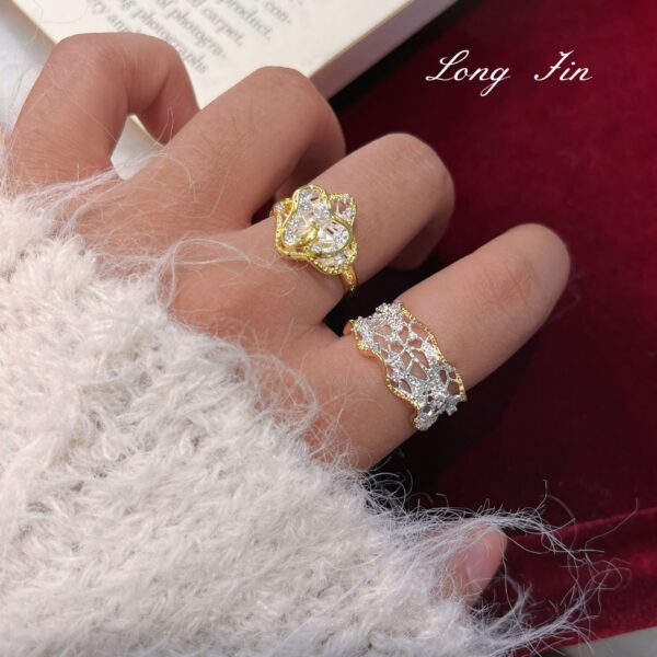 Wholesale Copper vintage lace skirt trim bracelet ring necklace flower lace bracelet necklace