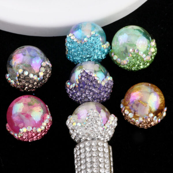oly-38ea8d2e3efcaf020a818a7a5405eef3 Wholesale cloud beads clay diamond ball can wear straight hole beads DIY mobile phone chain key chain bag chain accessories