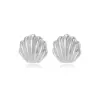 Wholesale 1 Pair Casual Hawaiian Commute Jellyfish Shell Copper 18K Gold Plated Ear Studs