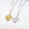 Wholesale style plated fashionable creative rose Valentine's Day heart photo box pendant necklace