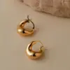 Wholesale Round Irregular Women's Earrings Multifunctional Copper Plated 18K Gold Geometric Glass Gemstone Jewelry
