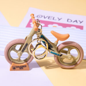 Light brown bicycle / Golden Lobster clasp